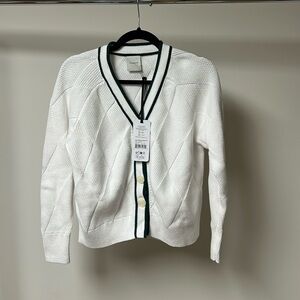 Varley Dorset relaxed knit cardigan white